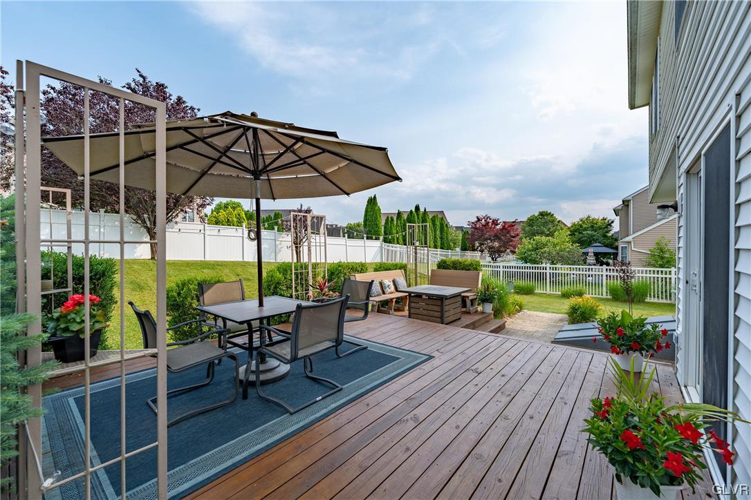 4556 Brighton Road Lower Macungie Township, PA 18062 - Photo 42 of 48 a view of a table and chairs on the roof deck