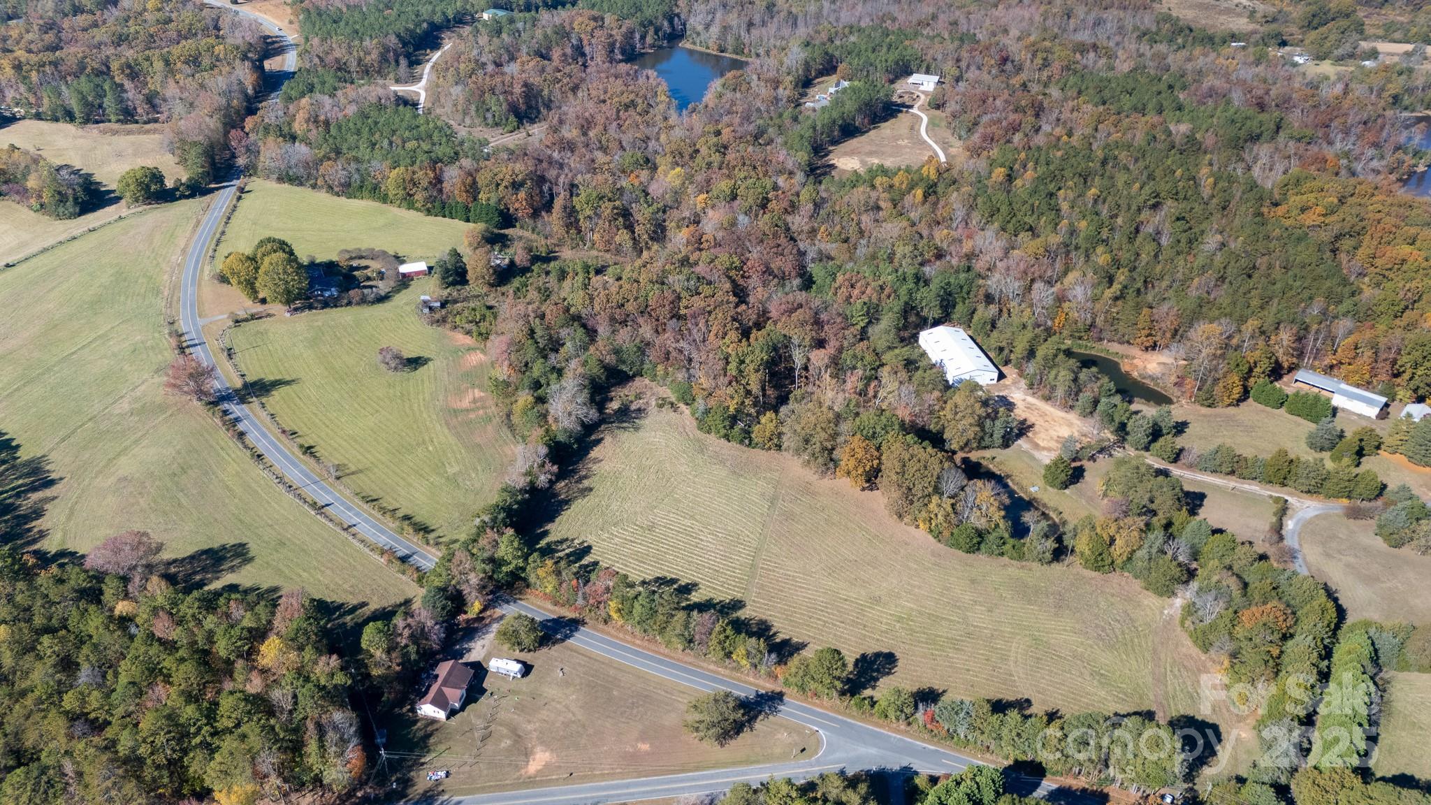 Tract C Cedar Grove Road Clover, SC 29710 - Photo 21 of 29 an aerial view of a house with a yard and large trees