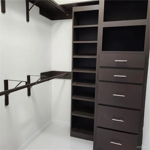 a view of walk in closet