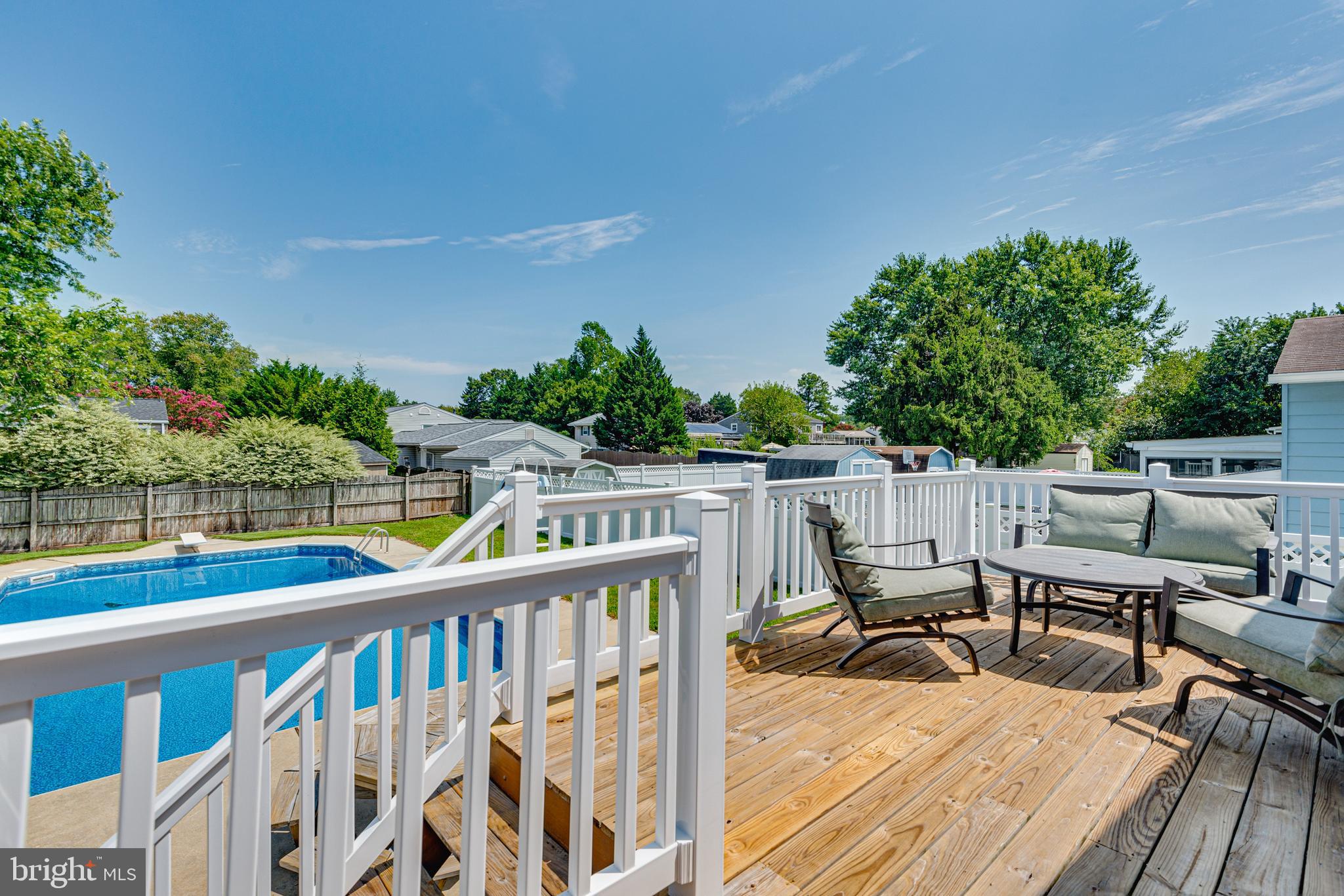 3021 Marlin Drive Riva, MD 21140 - Photo 19 of 27 Deck off Master Bedroom overlooking pool