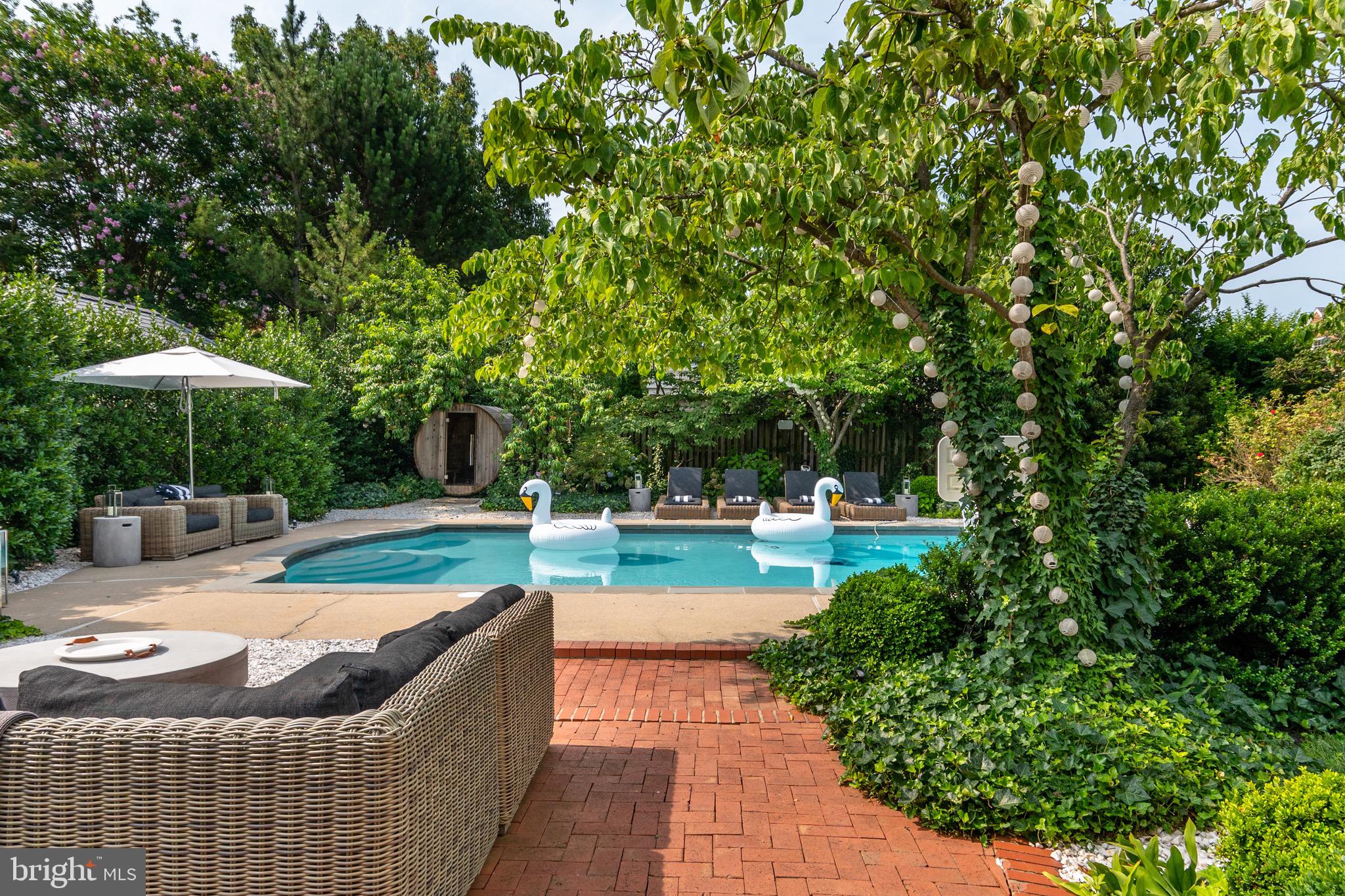 5206 Dorset Avenue Chevy Chase, MD 20815 - Photo 34 of 46 Terrace/Swimming Pool