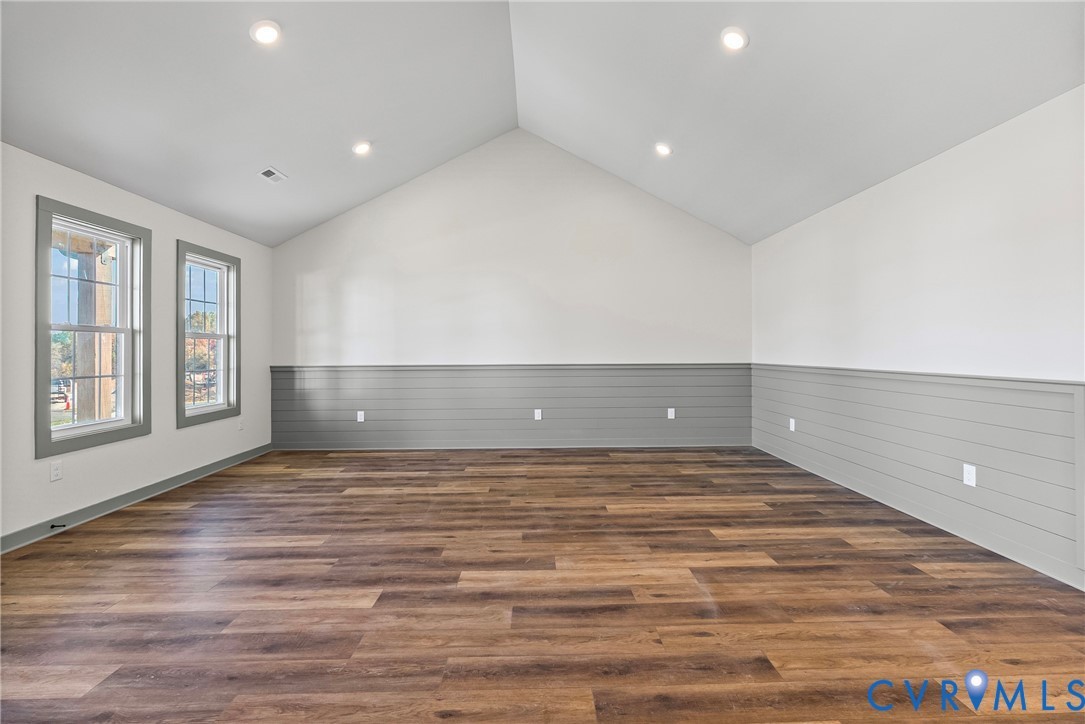 203 Zion Drive Farmville, VA 23901 - Photo 20 of 20 a view of empty room with wooden floor and fan