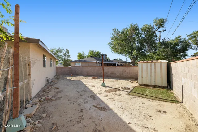 a backyard of a house