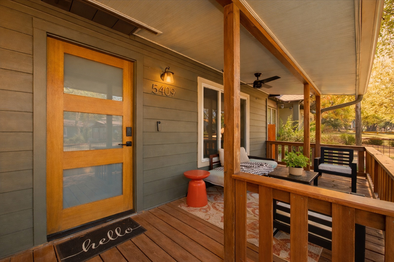 a view of an outdoor seating