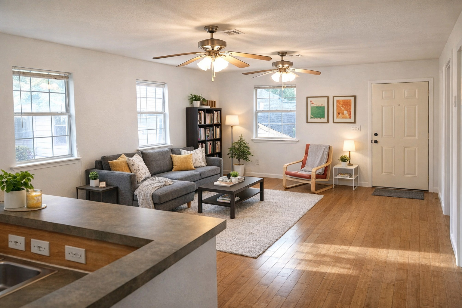 5409 Avenue H Austin, TX 78751 - Photo 28 of 35 a living room with furniture and a large window
