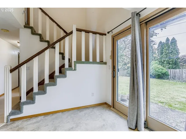 a view interior of a house with wooden floor and windows