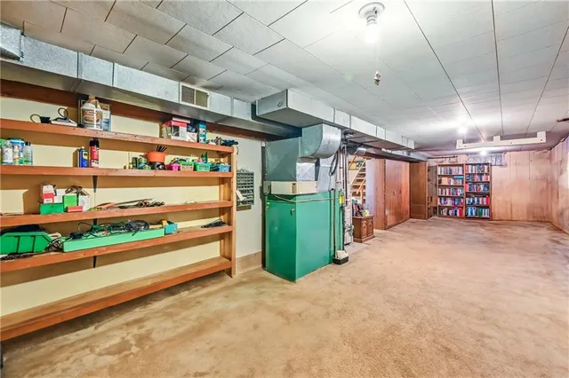 a view of storage and utility room