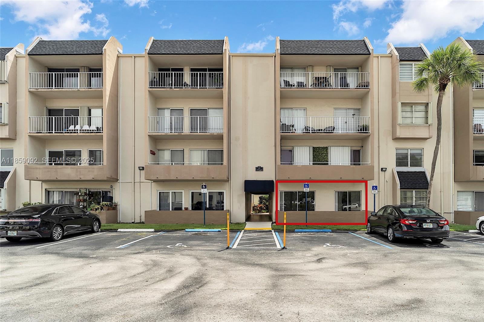 a view of street with large buildings