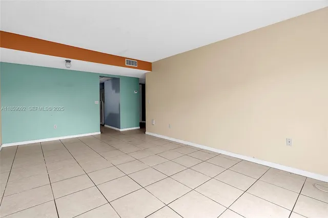 a view of an empty room