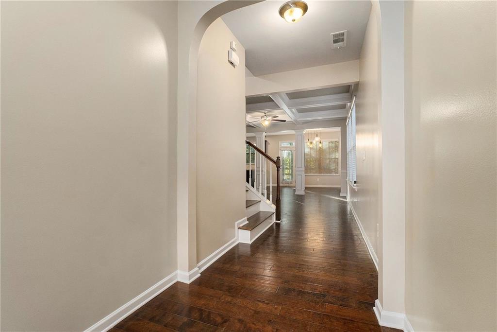 3989 Princeton Lakes Pass Southwest Atlanta, GA 30331 - Photo 4 of 25 a view of a hallway view with wooden floor and staircase