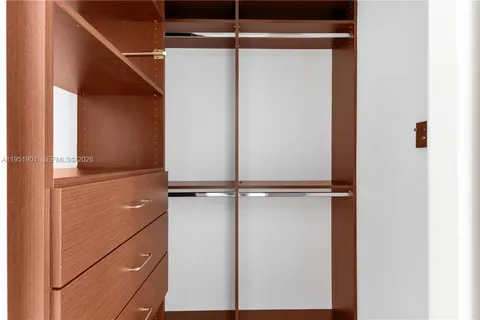 a view of closet area