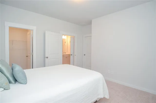 a view of small space with racks on the wall