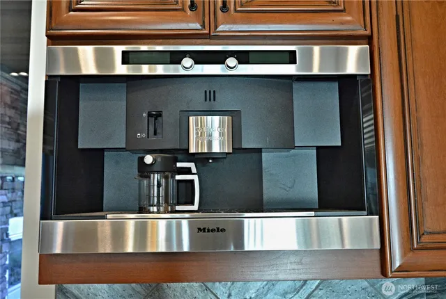 view of kitchen with window