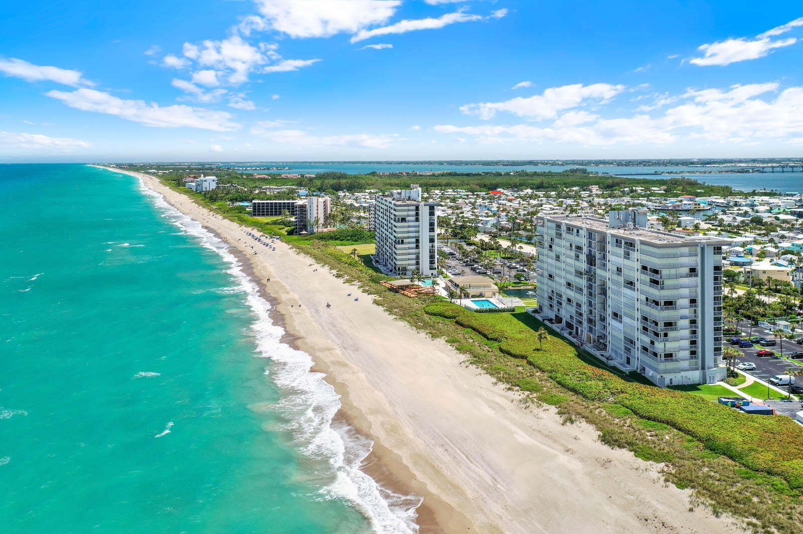 10600 South Ocean Drive, Unit 310 Jensen Beach, FL 34957 - Photo 38 of 45 a view of a city with an ocean view
