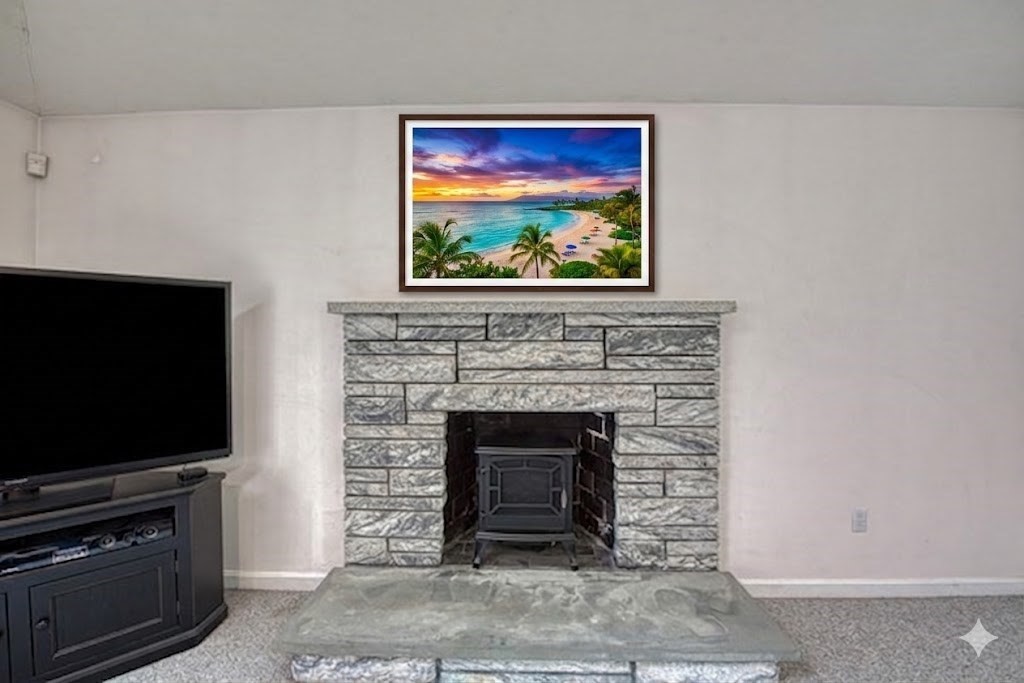 7 Tisdale Road Sharon, MA 02067 - Photo 8 of 37 a living room with fireplace and a flat screen tv