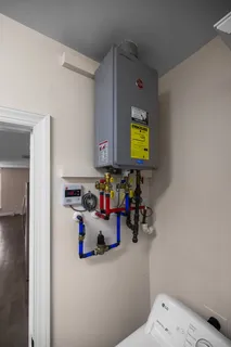 an aerial view of a city