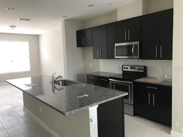 11642 Water Run Alley Windermere, FL 34786 - Photo 2 of 2 a kitchen with a sink a stove top oven and wooden cabinets