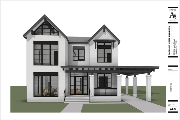 a front view of a house with glass windows