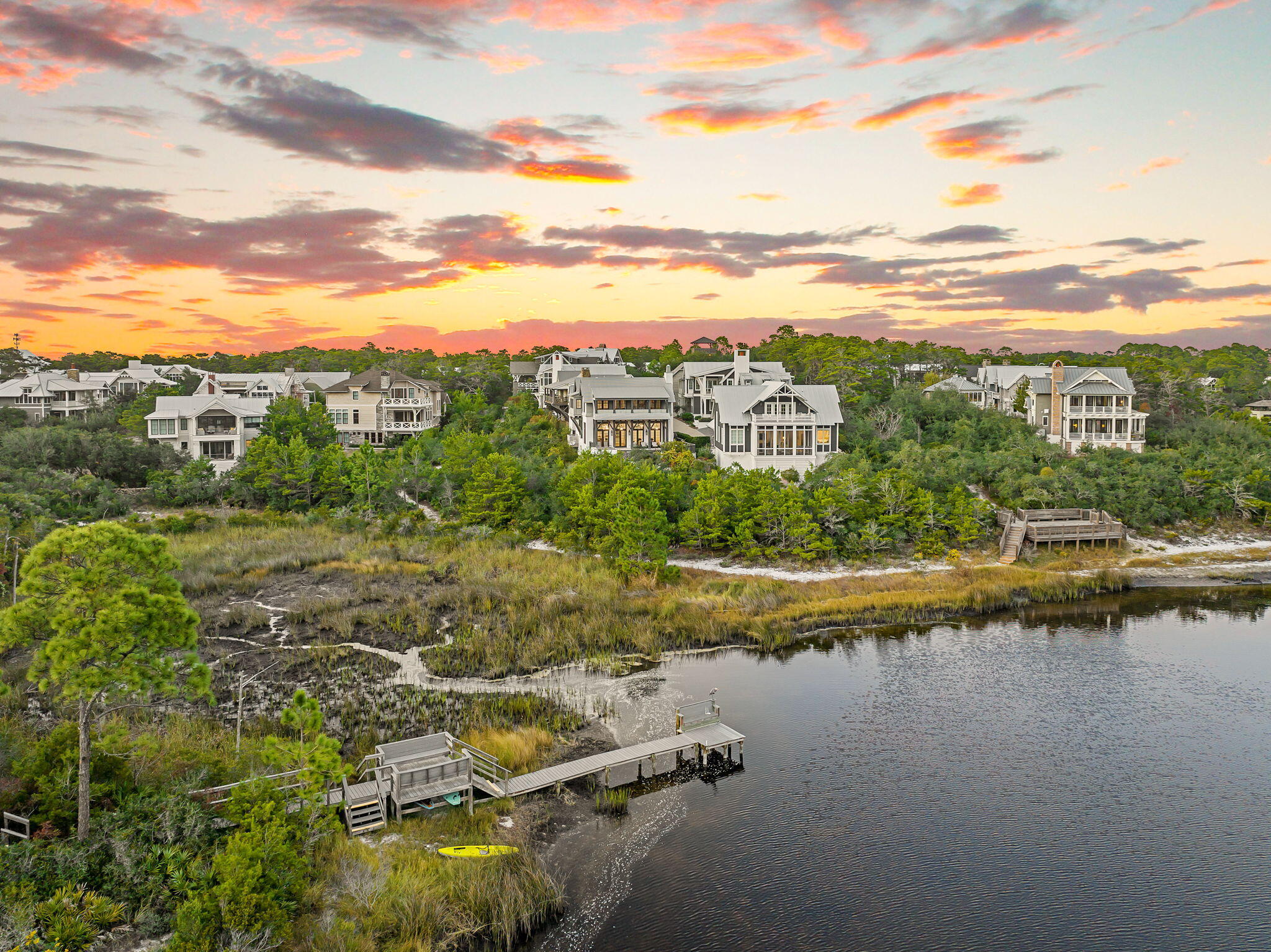 28 Bluff Lane Santa Rosa Beach, FL 32459 - Photo 22 of 24 a view of a lake with houses in the back