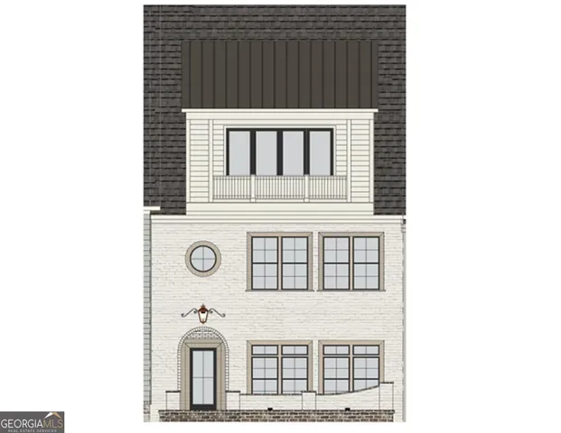 a front view of a house