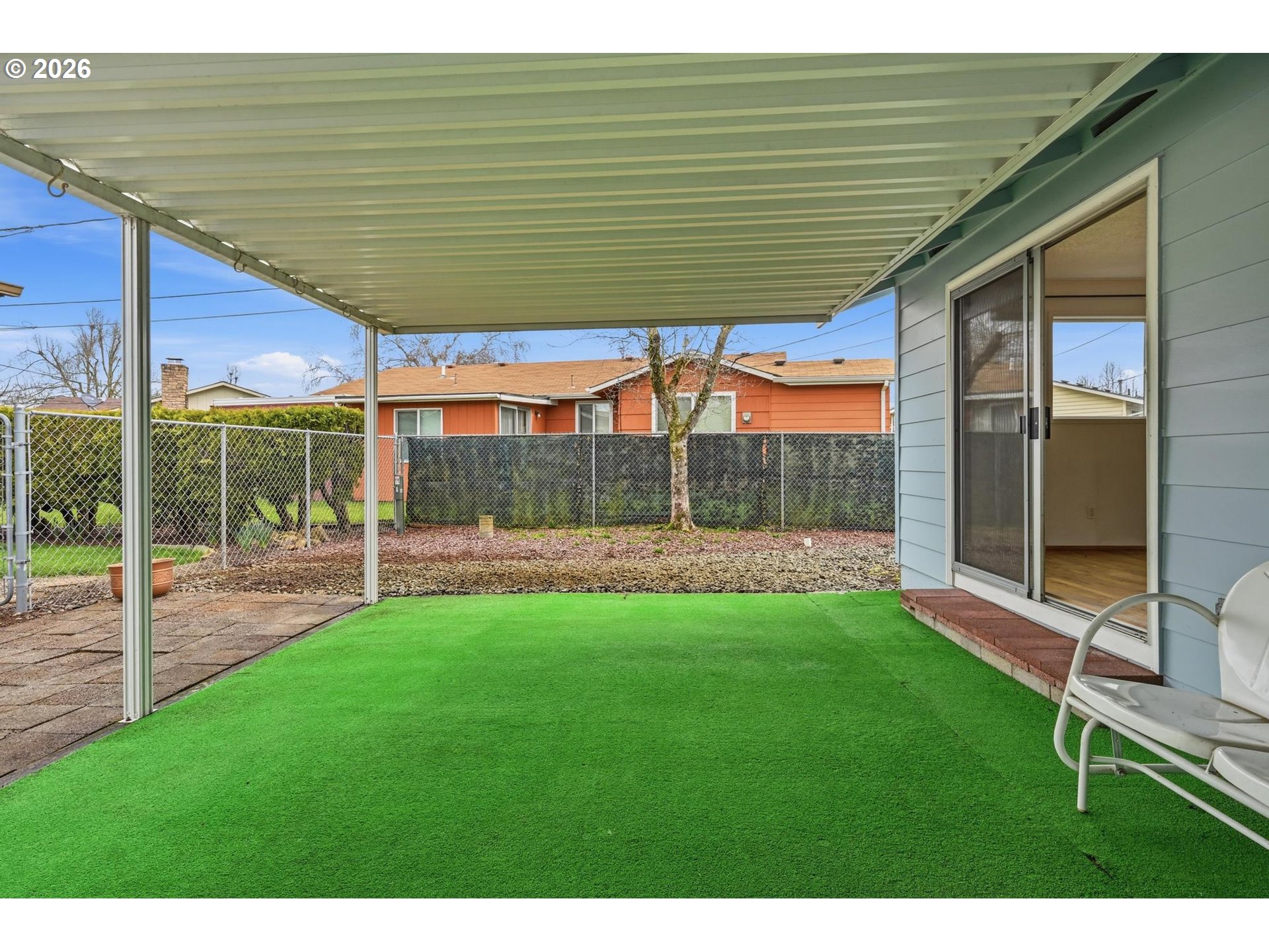1720 Jansen Way Woodburn, OR 97071 - Photo 30 of 42 a view of a porch with a backyard