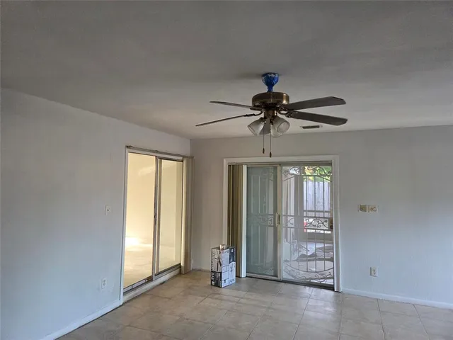 a view of an empty room