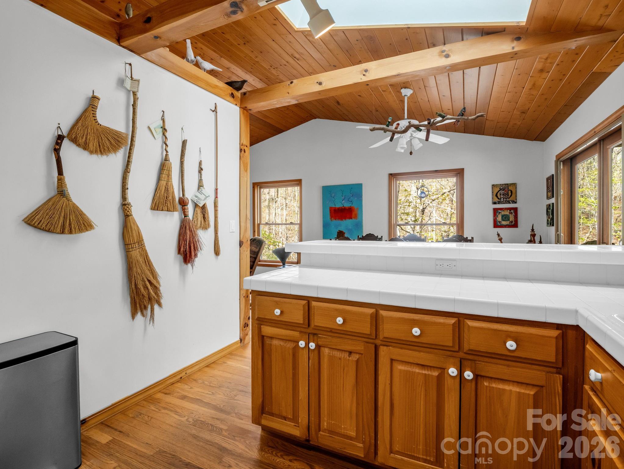 780 Rixhaven Drive Saluda, NC 28773 - Photo 15 of 36 a view of a hallway with wooden floor and staircase