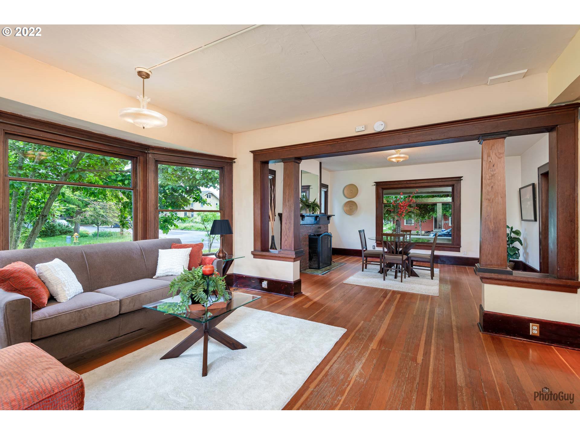 346 D Street Springfield, OR 97477 - Photo 12 of 32 a living room with furniture and a wooden floor