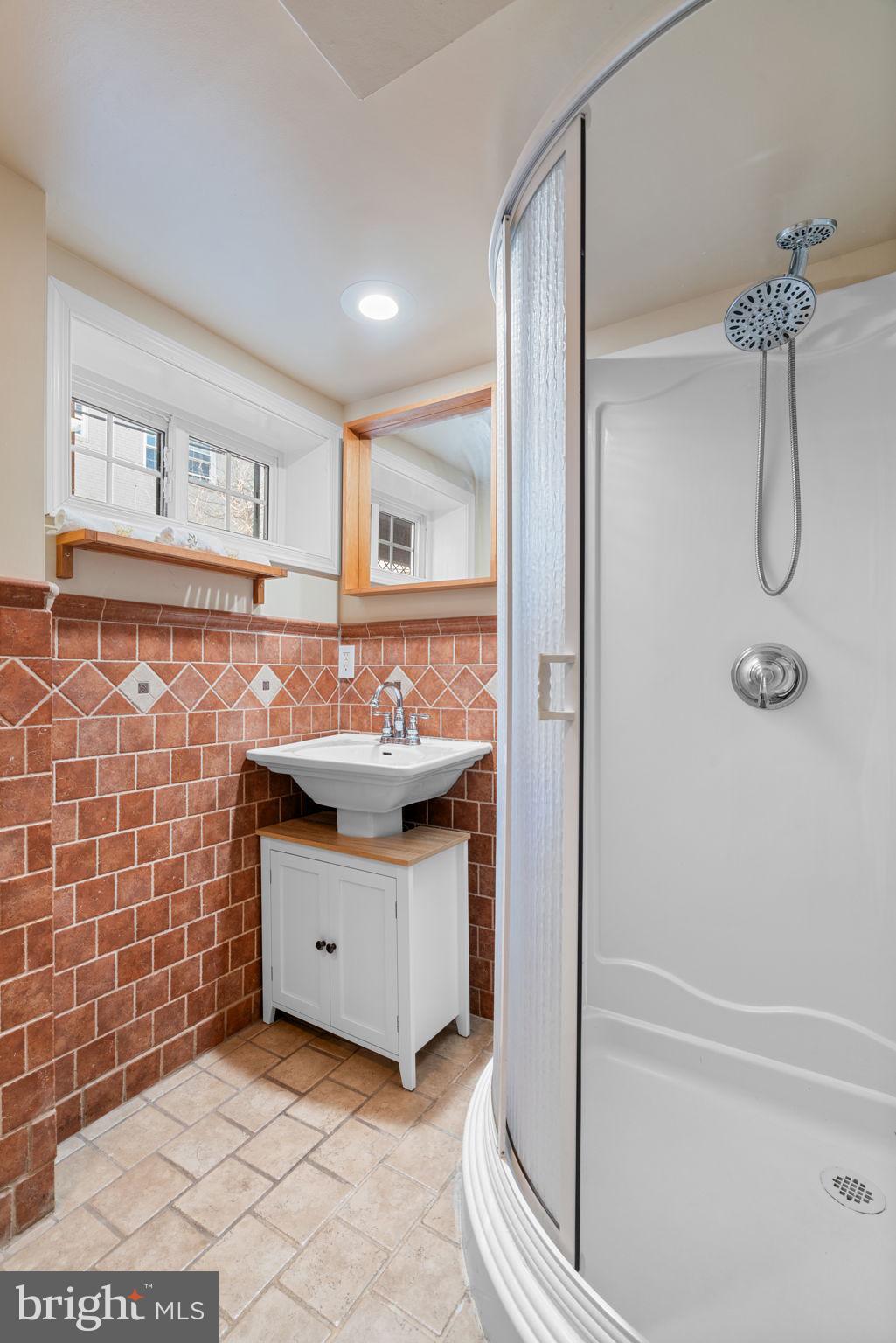204 South Courthouse Road Arlington, VA 22204 - Photo 36 of 49 a bathroom with a sink a vanity and a mirror