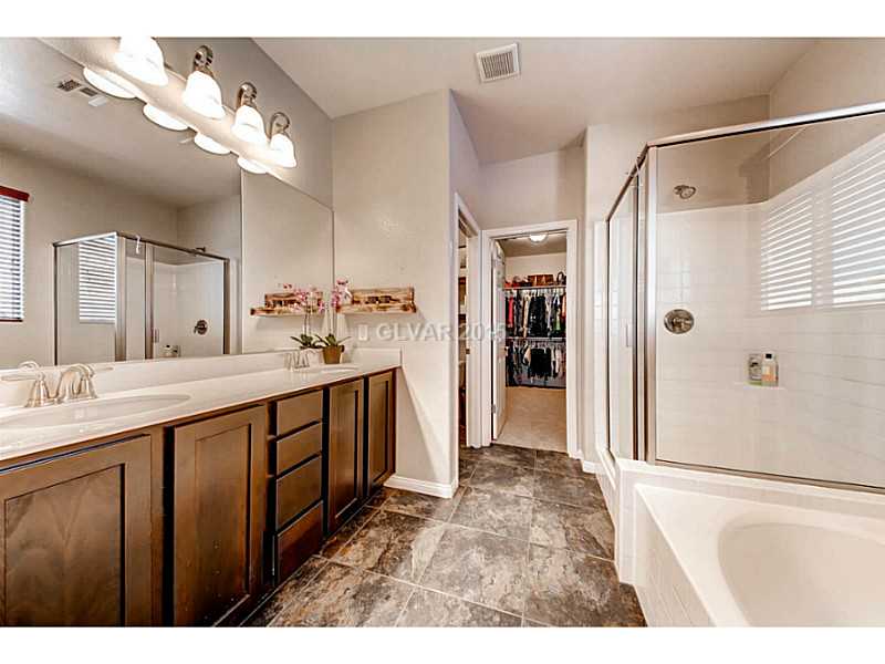 11028 Hunting Hawk Road Las Vegas, NV 89179 - Photo 20 of 30 Bathroom. Master Bath-2 sinks~Separate Shower and Tub