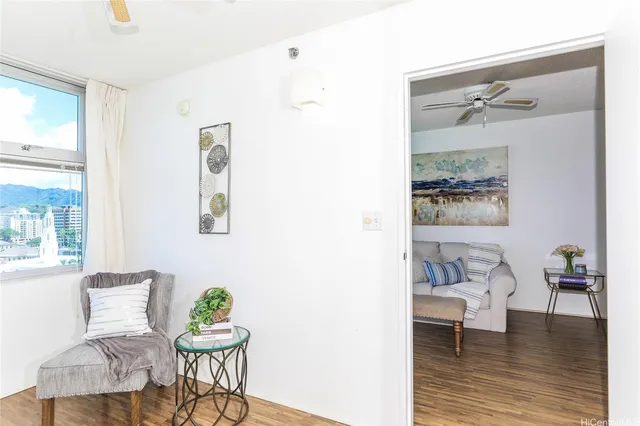 a view of a building with a street