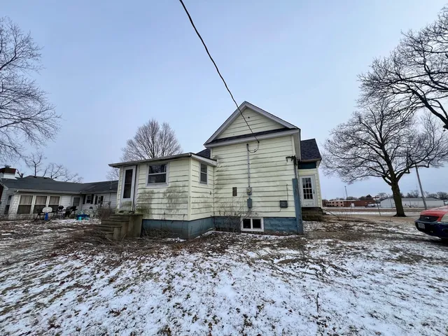 a backyard of a house