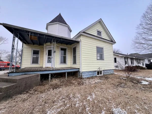 a backyard of a house