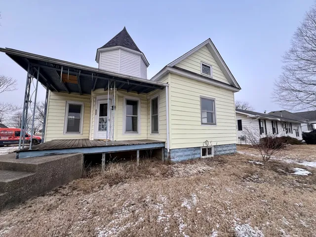 a backyard of a house