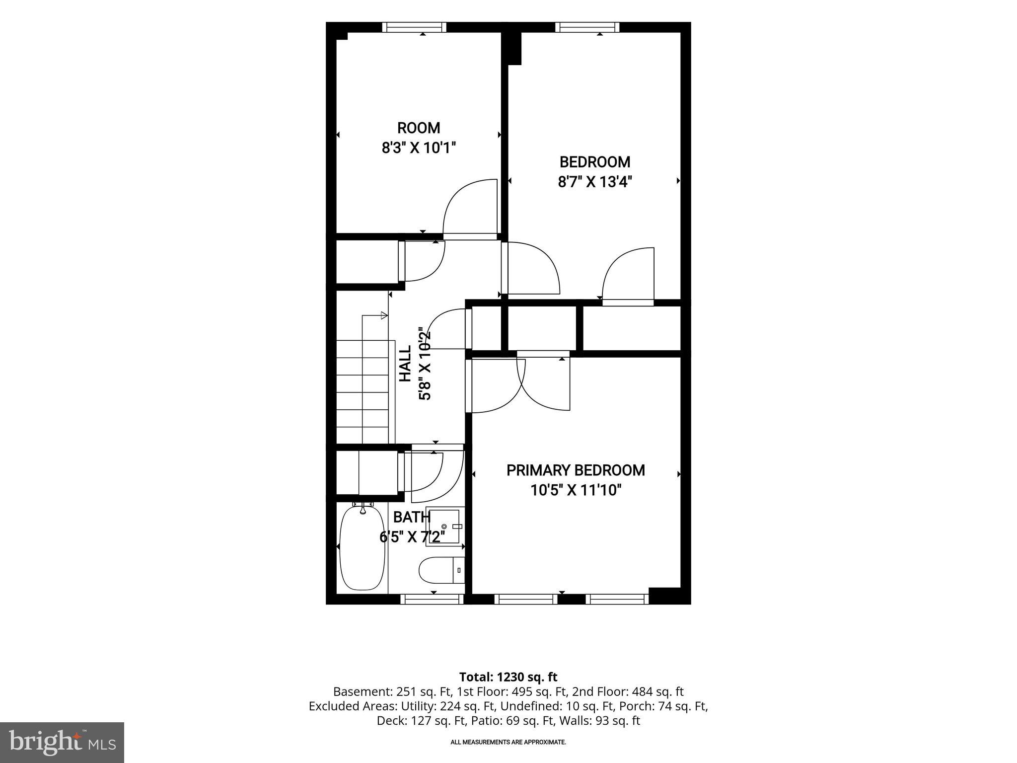 1652 Hardwick Road Baltimore, MD 21286 - Photo 37 of 39 Upper Level Floor Plan