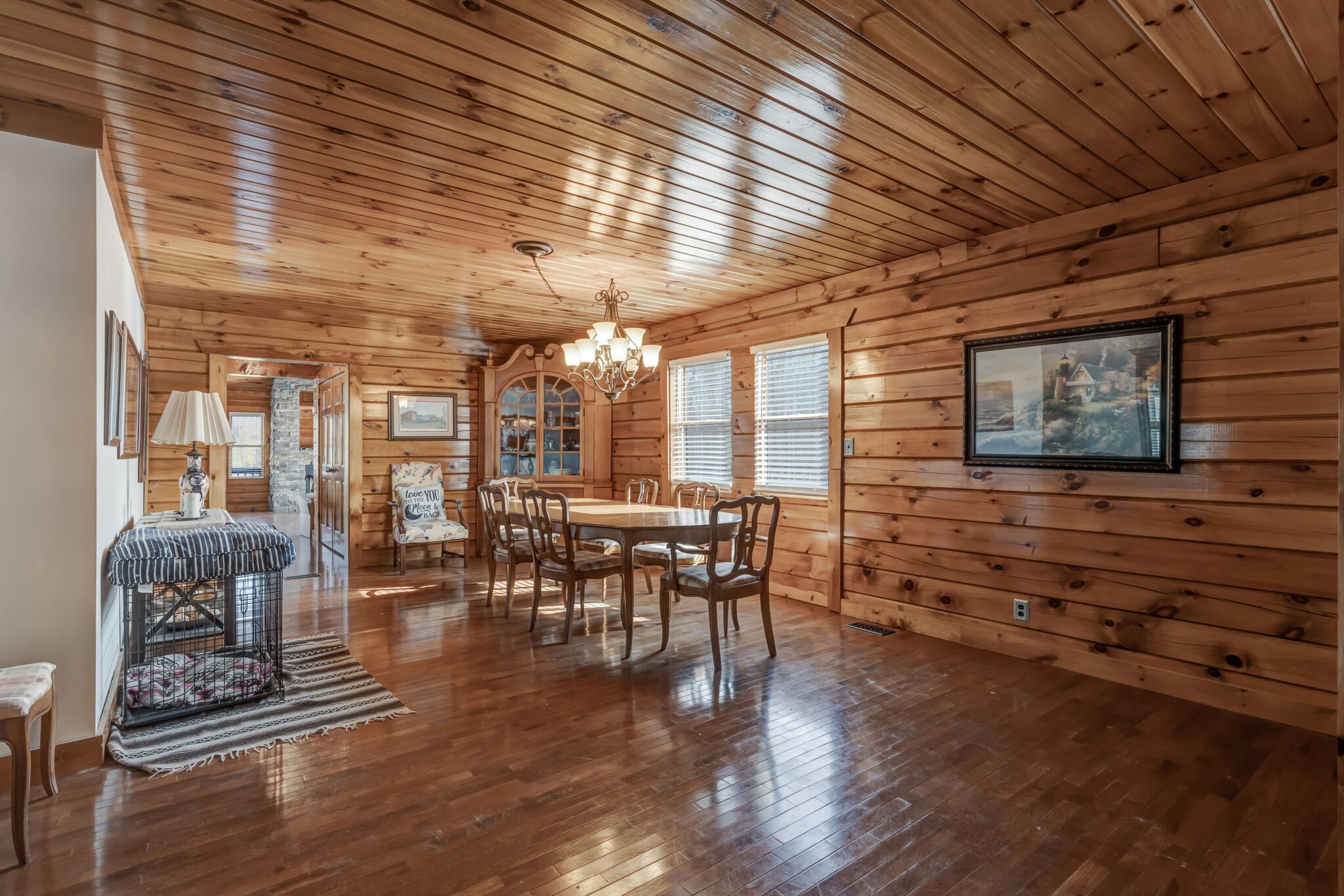6743 Bethlehem Road Springfield, TN 37172 - Photo 17 of 56 a room with lots of wooden furniture and large windows