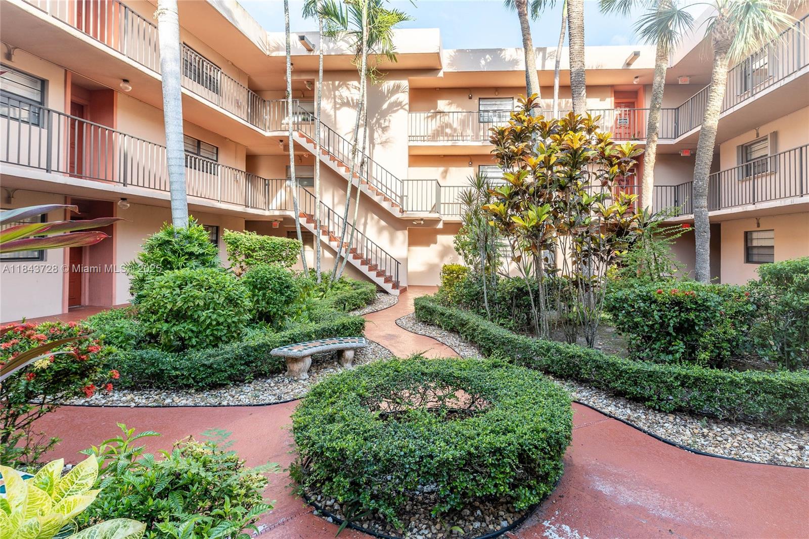 a view of a multi story building