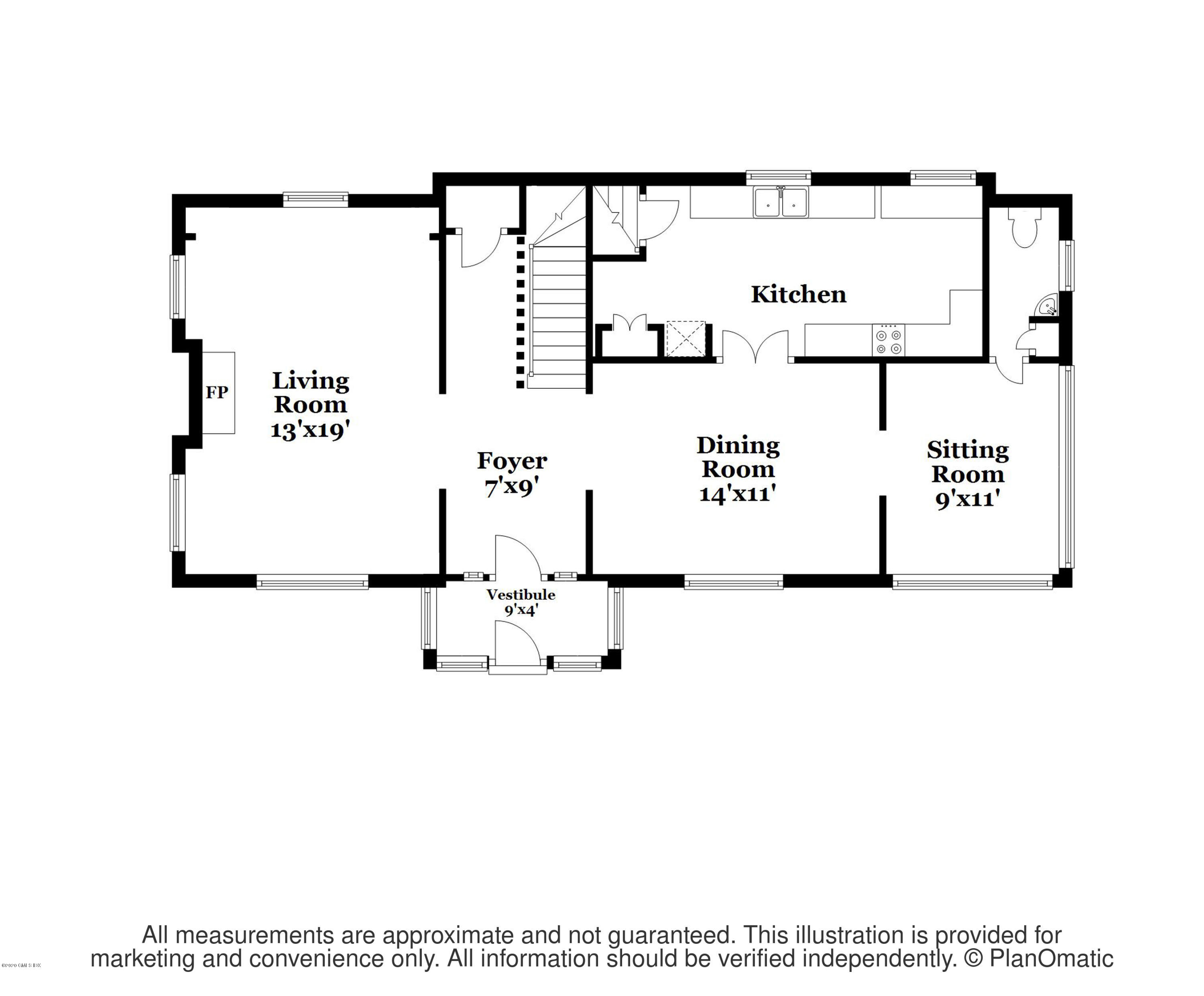 9 Sound View Terrace Greenwich, CT 06830 - Photo 35 of 37 1st Floor Floor Plan