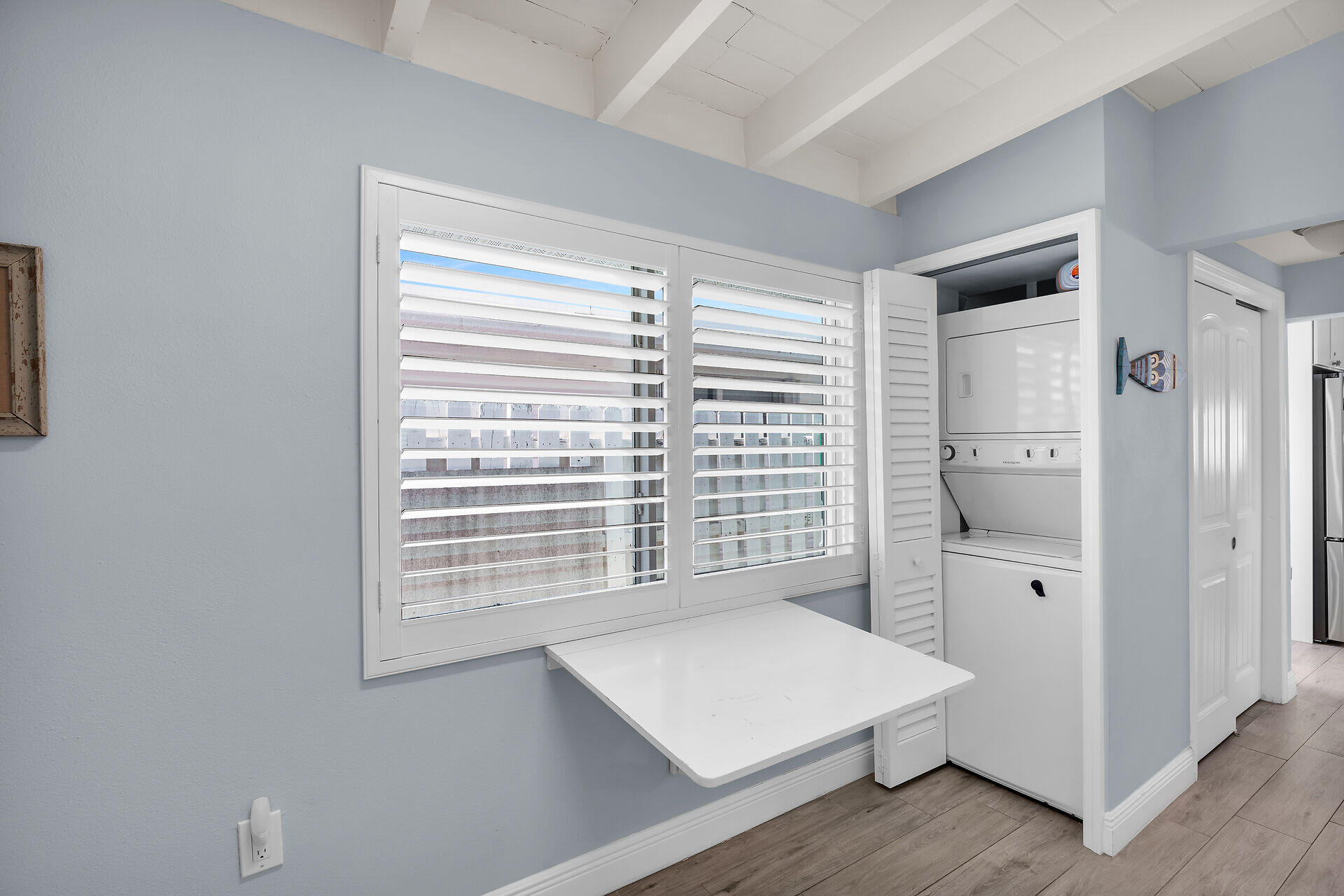 8 Sadowski Key Key Colony Beach, FL 33051 - Photo 11 of 57 a view of an empty room with a window and wooden floor