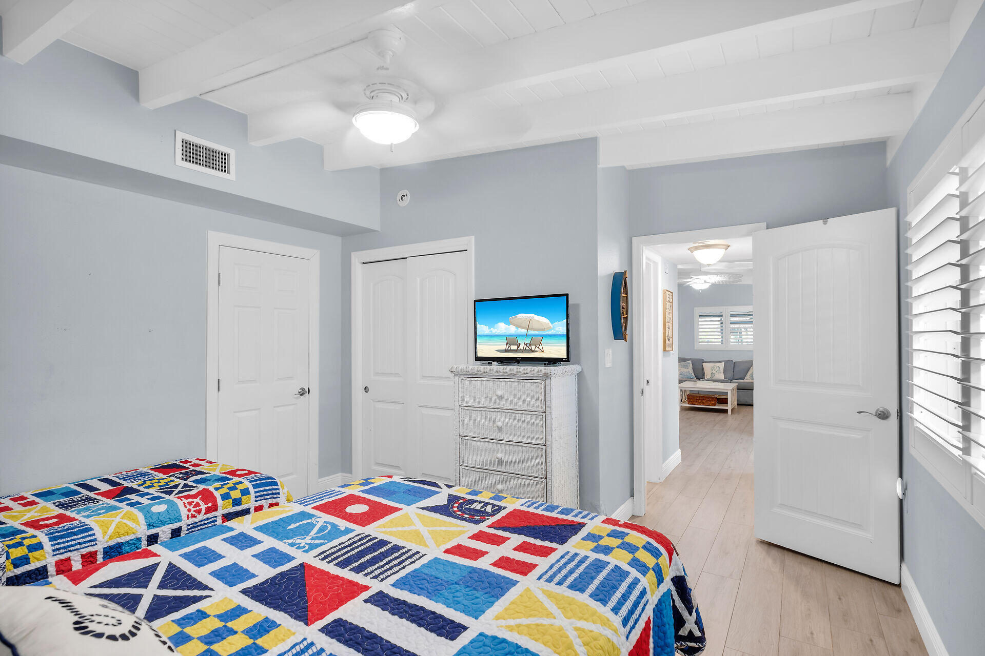 8 Sadowski Key Key Colony Beach, FL 33051 - Photo 20 of 57 a bedroom with a bed and a view of bedroom