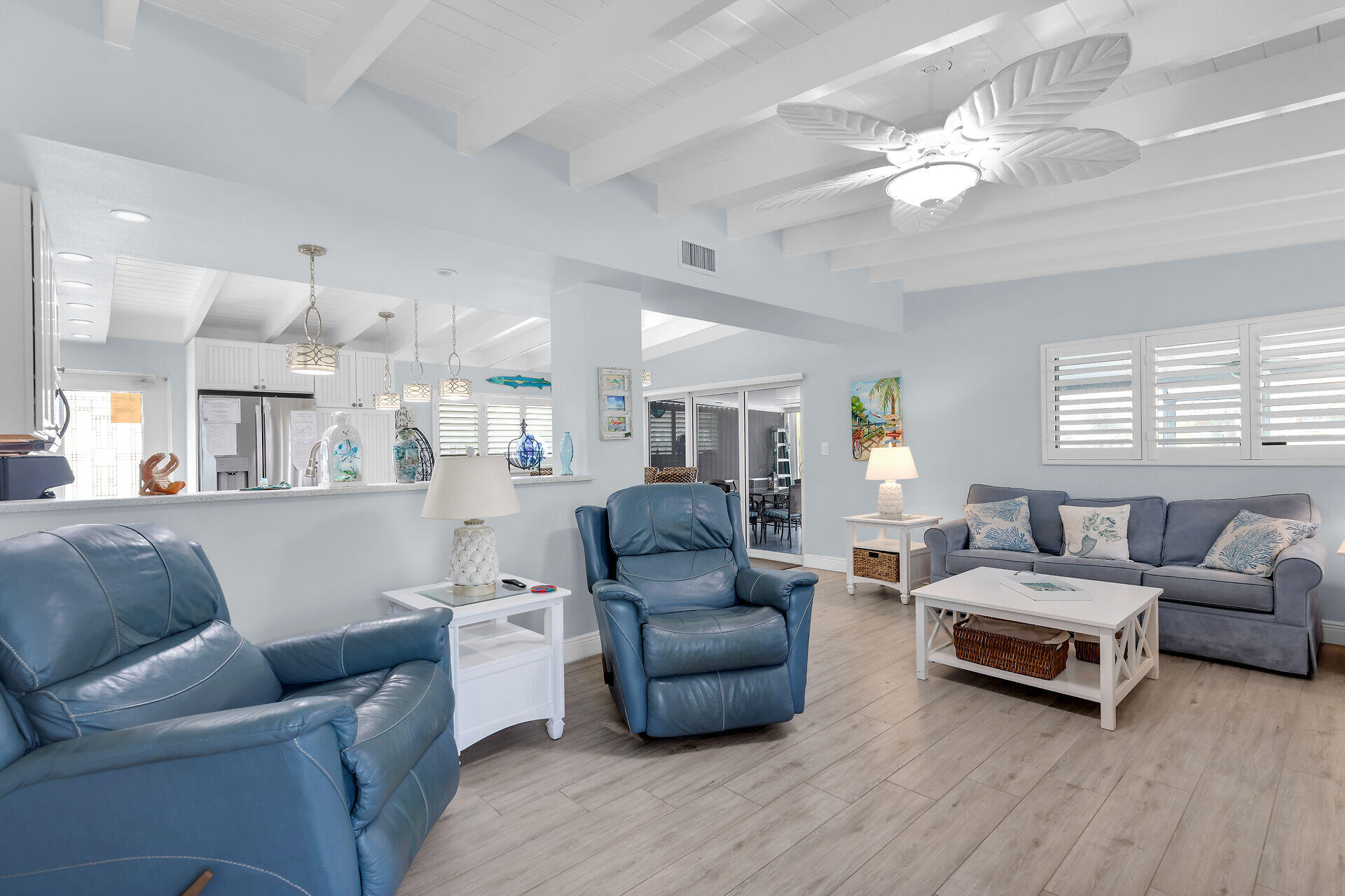 8 Sadowski Key Key Colony Beach, FL 33051 - Photo 4 of 57 a living room with furniture and a wooden floor