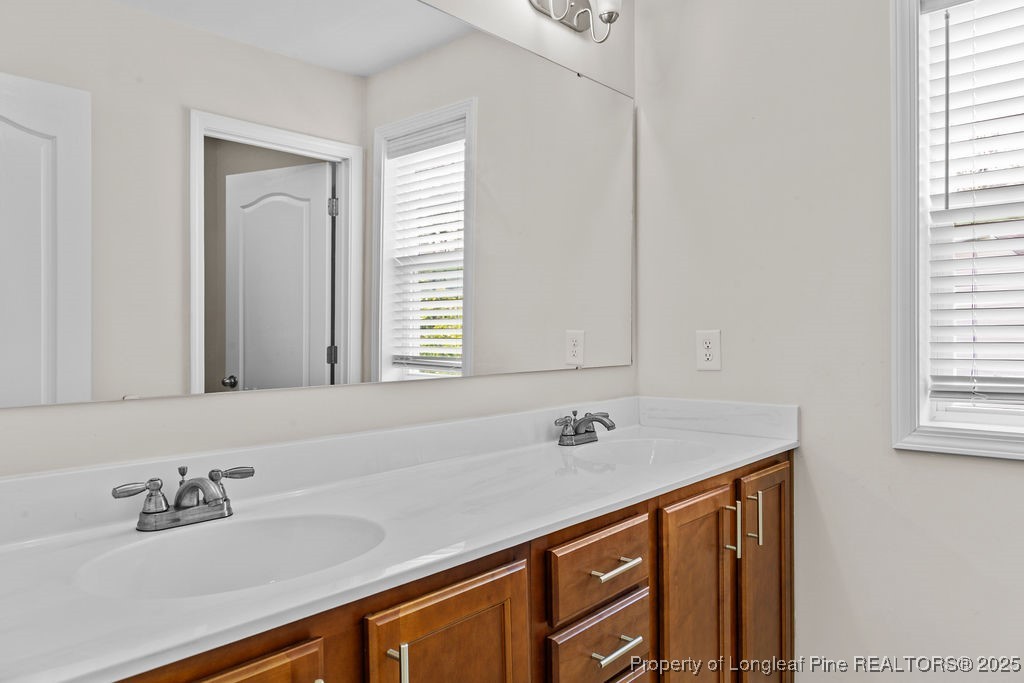 252 School Side Drive Spring Lake, NC 28390 - Photo 21 of 35 a bathroom with a sink and a mirror