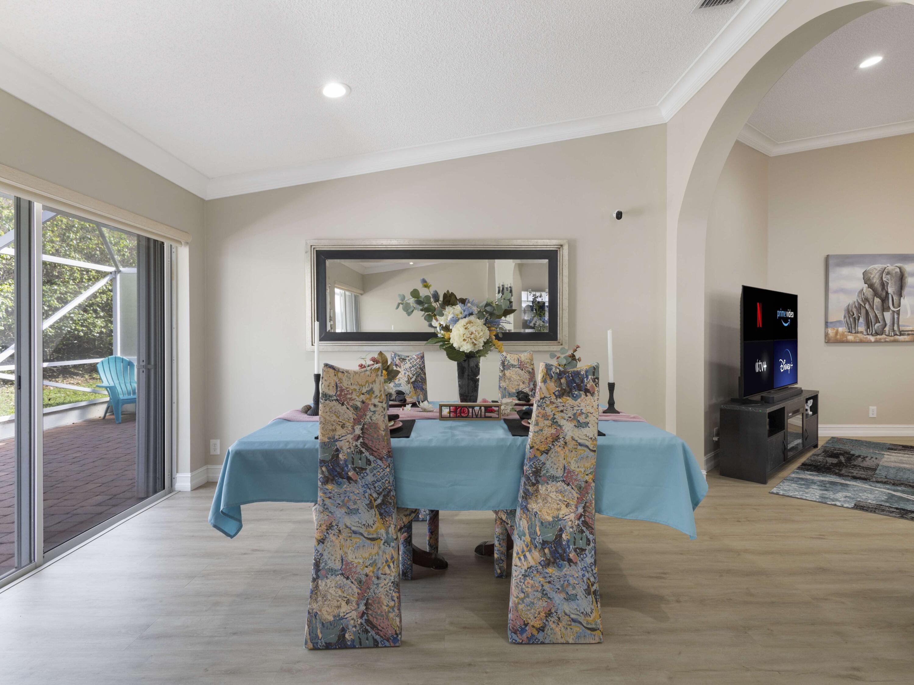 9734 Harbour Lake Circle Boynton Beach, FL 33437 - Photo 14 of 41 a dining room with furniture and wooden floor
