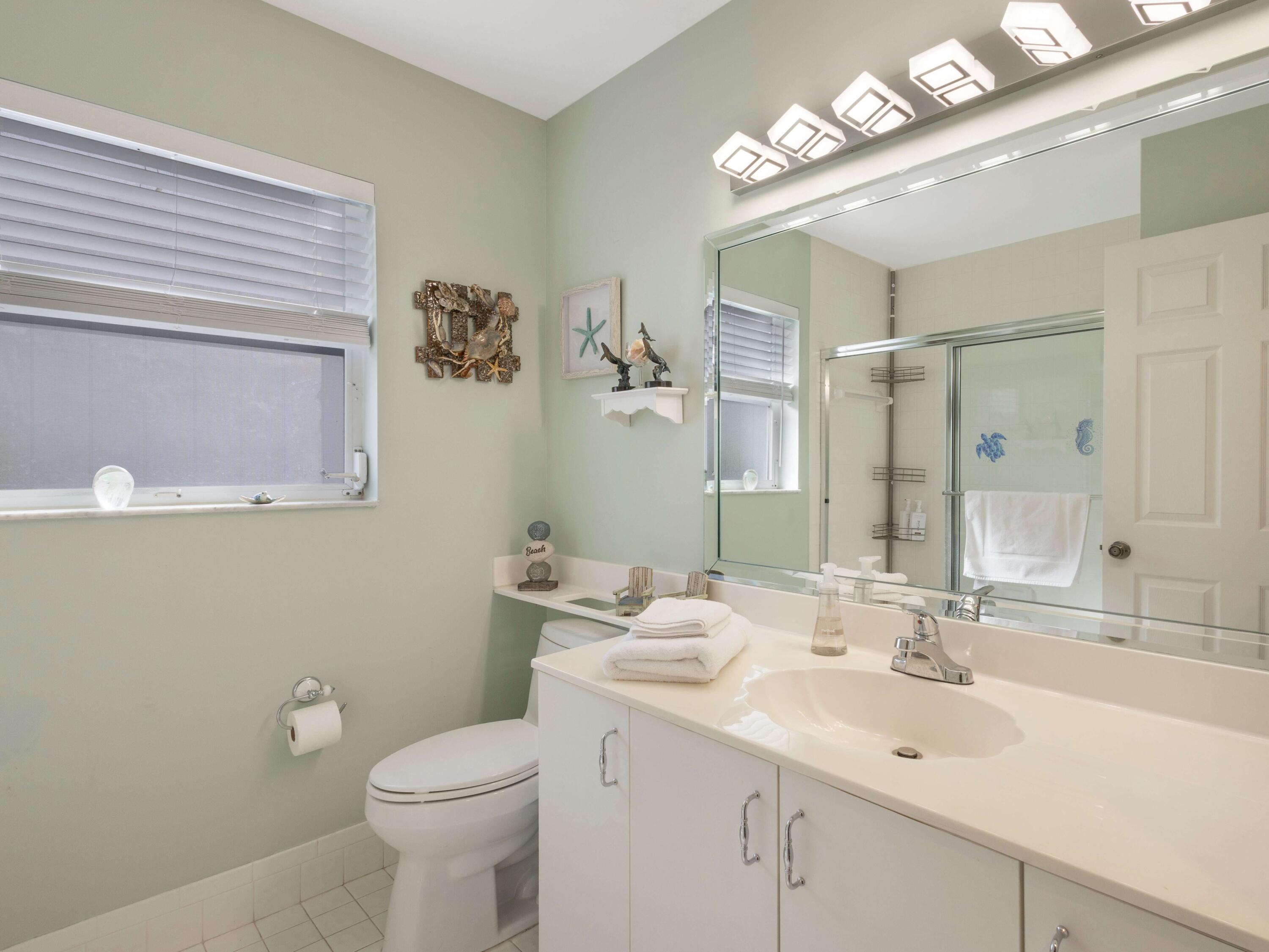 9734 Harbour Lake Circle Boynton Beach, FL 33437 - Photo 22 of 41 a bathroom with a sink a toilet and a mirror