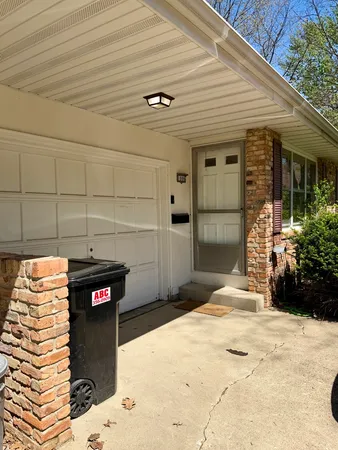 a view of a porch