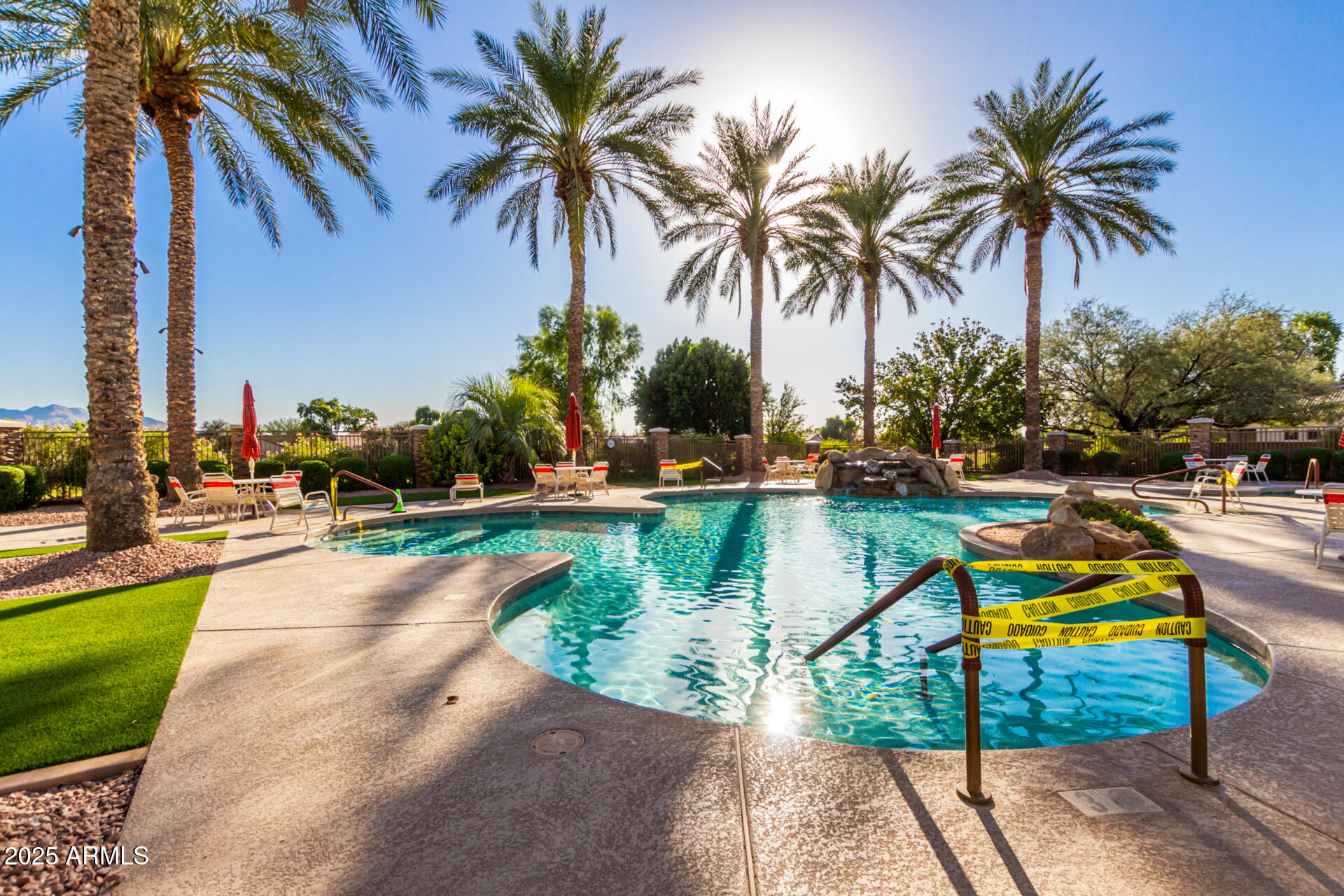 5035 South Ranger Trail Gilbert, AZ 85298 - Photo 44 of 64 a view of swimming pool with palm trees