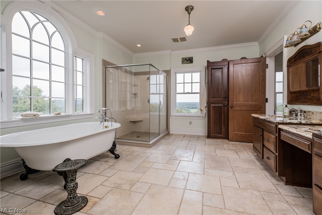 4156 Bair Road Northwest Dover, OH 44622 - Photo 17 of 35 OWNERS ENSUITE W/CLAWFOOT TUB