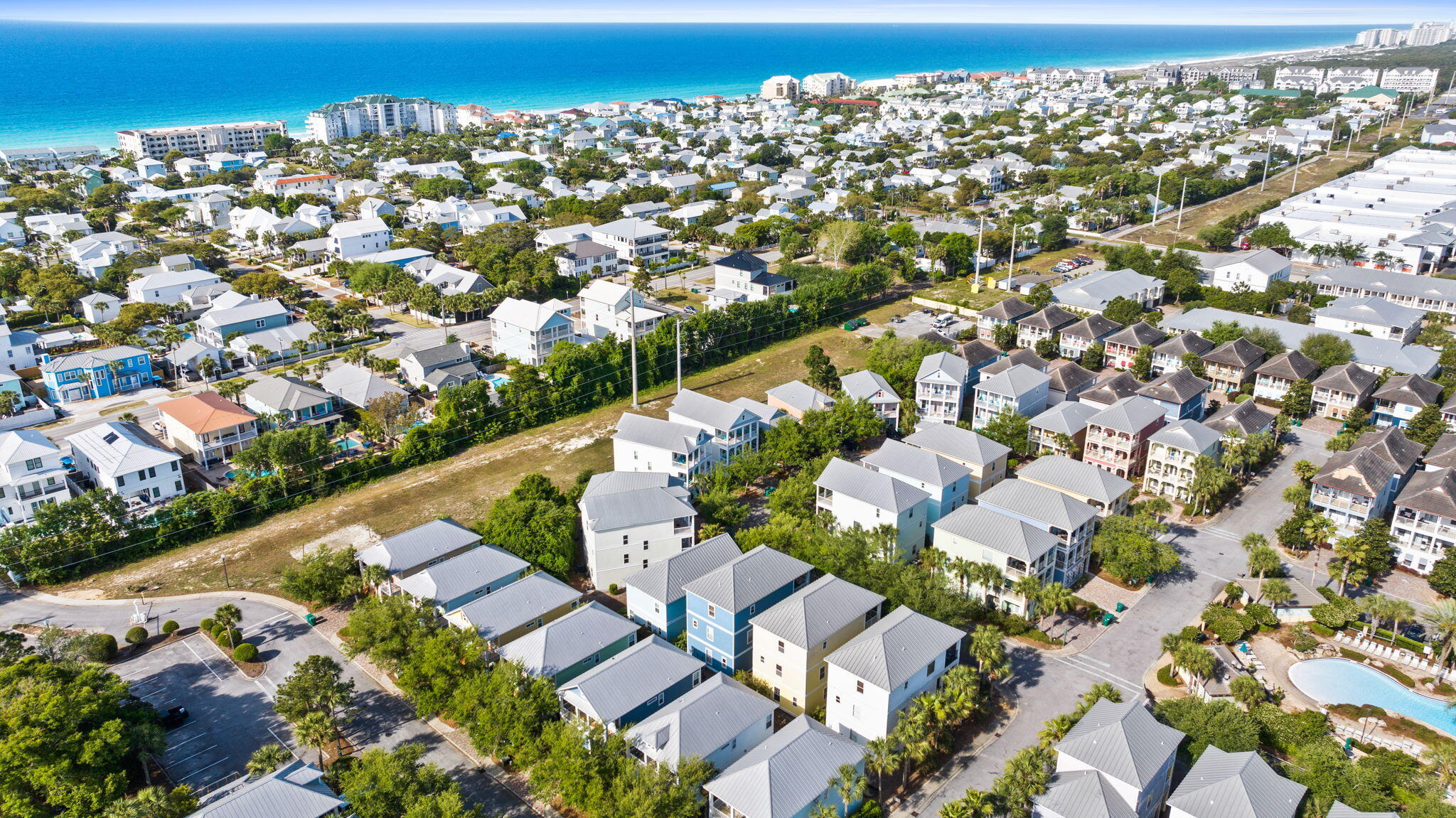 209 Grand Key Loop East Destin, FL 32541 - Photo 55 of 59 an aerial view of a residential houses with city view