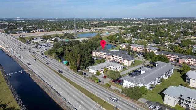 a view of city and mountain