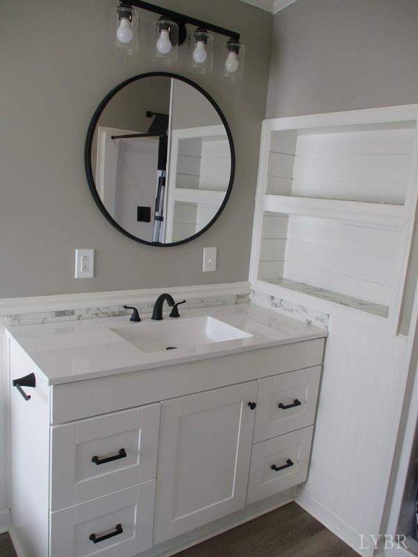 5629 Gladys Road Altavista, VA 24517 - Photo 24 of 29 a bathroom with a sink a mirror and a mirror